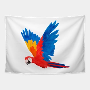 Scarlet macaws Tapestry