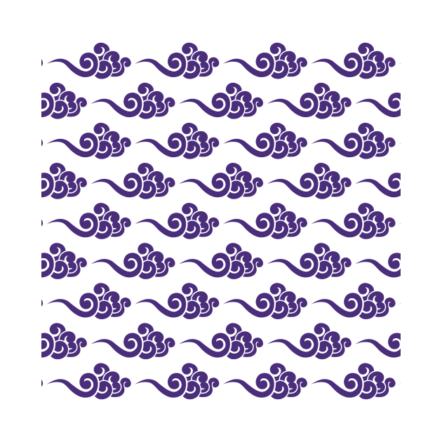 Purple Chinese Clouds Pattern by Ayoub14