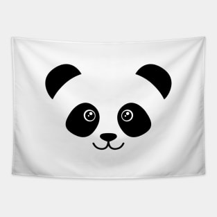 Cute Panda Face Tapestry