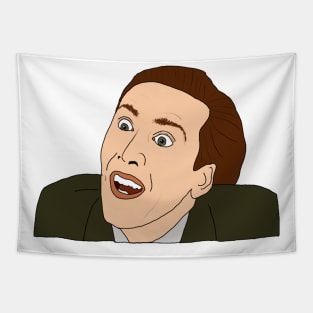 Nic Cage Derp Face Tapestry