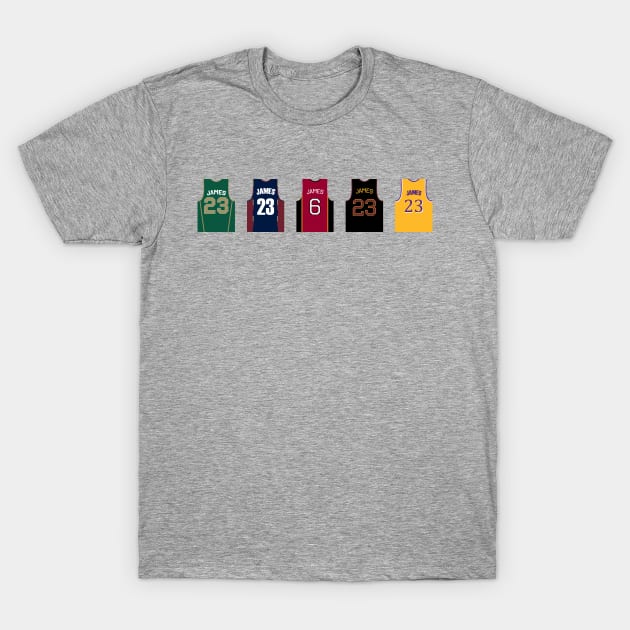 Lebron James Jersey History