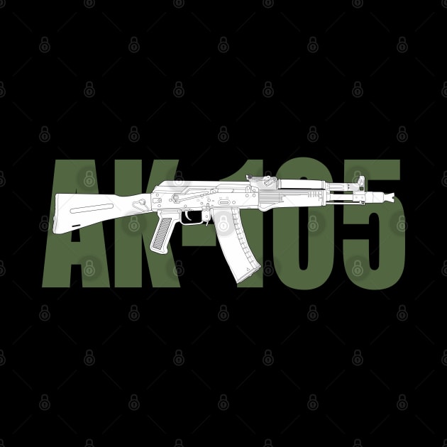 AK-105 Kalashnikov assault rifle (white version) by FAawRay