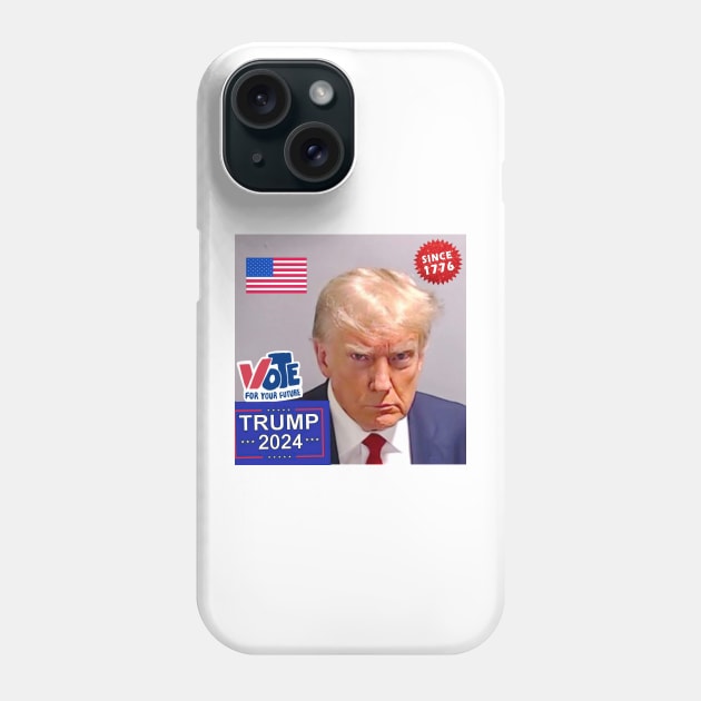 VOTE TRUMP OFFICIAL MUGSHOT Phone Case by ΩhmyGφd