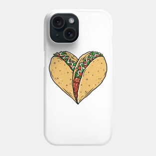 Taco Lovers Heart Phone Case