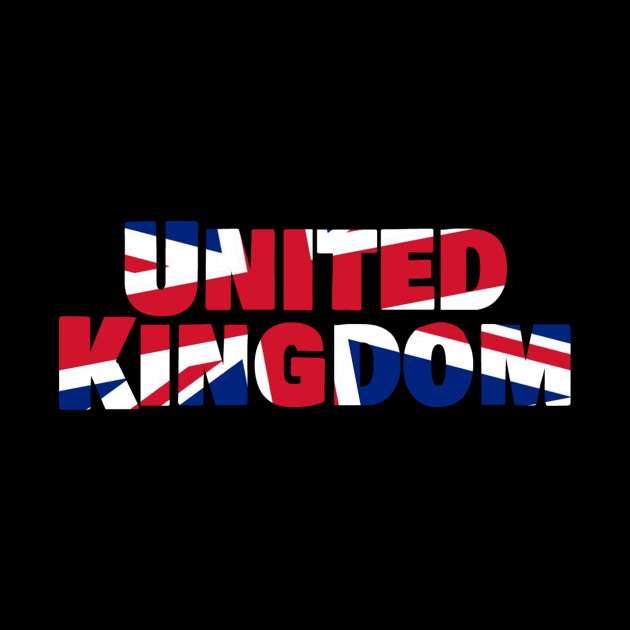 United Kingdom Flag Text Logo by ElevenGraphics