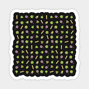 Cute Monsters Pattern Magnet