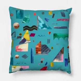 Sailing boats Multi Blue Pillow