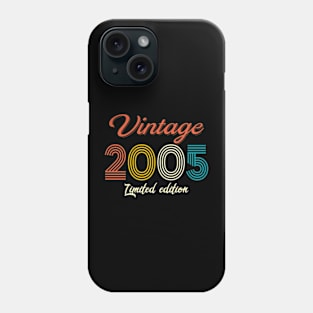 Vintage 2005 Limited Edition 17th Birthday 17 Year Old Gift Phone Case