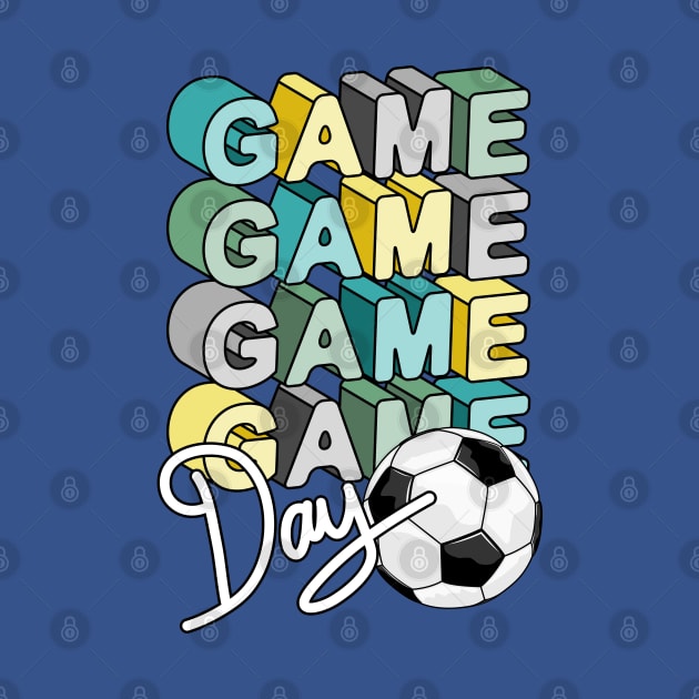 Soccer Game Day Art by Designoholic