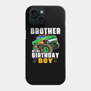 Monster Truck Family Matching Brother Of The Birthday Boy Phone Case