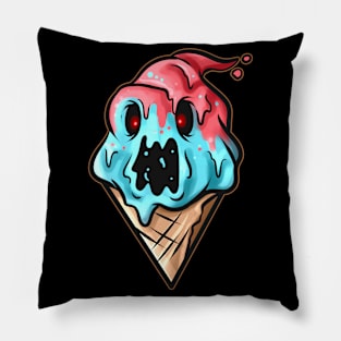 Scary Monster Zombie Demon Soft Ice Cream Cone Halloween Pillow