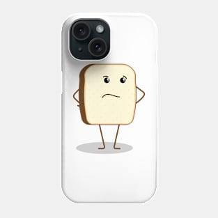 Funny piece of bread Phone Case