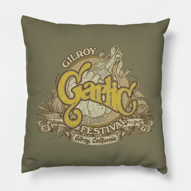 Garlic Festival 1979 Pillow by JCD666