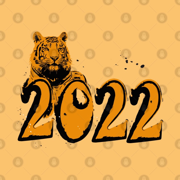 Happy new year 2022 year of tiger by SwetlanaArt