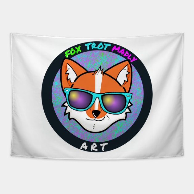 Foxtrotmadly Art Logo Tapestry by Foxtrotmadlyart