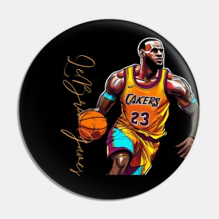 Lebron James goat Victor illustration artwork Pin