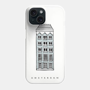 Amsterdam House, Netherlands. Realistic illustration. Phone Case