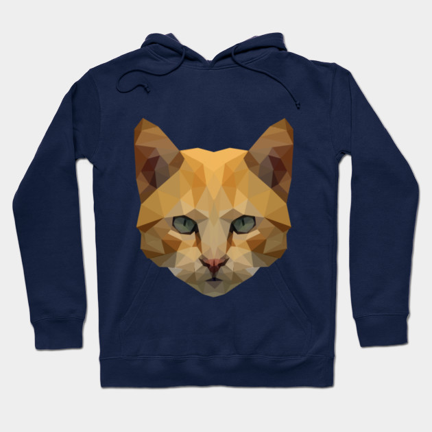 Polygonal Cat Low Poly Cats Eyes Hoodie Teepublic