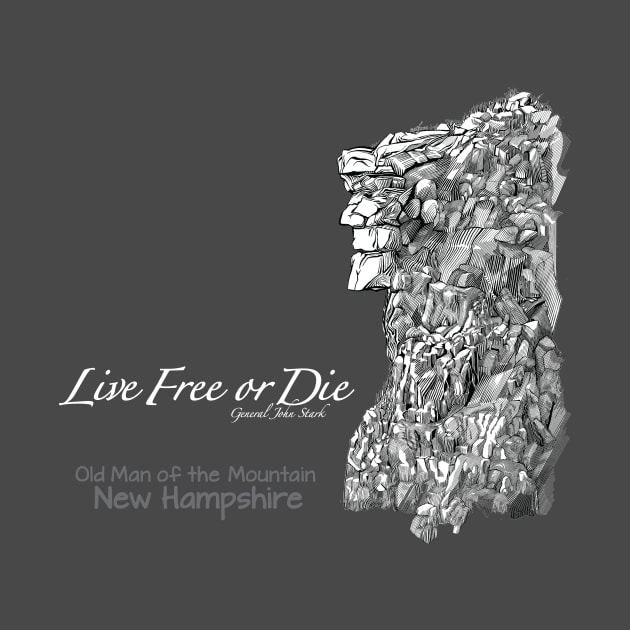 Old Man of the Mountain LIVE FREE or DIE by DDGraphits