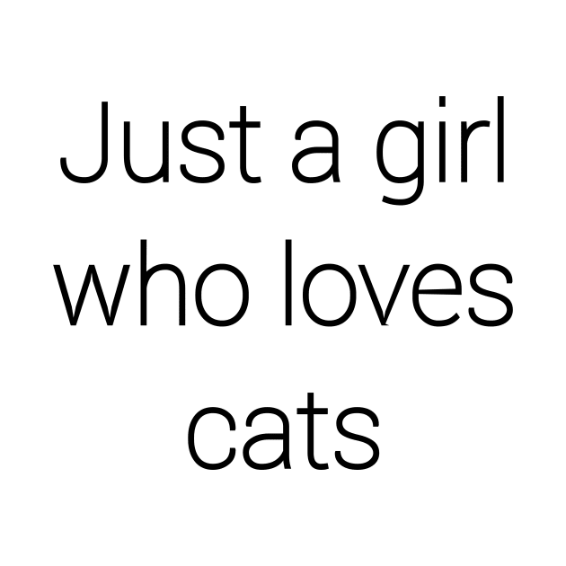 just a girl who loves cats by aboss