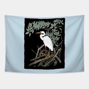 Mangrove Egret Tapestry