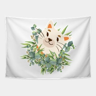 Flower cat! Tapestry