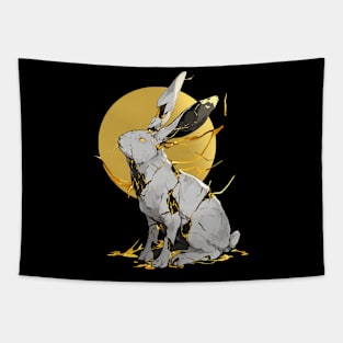 kintsugi art rabbit Tapestry