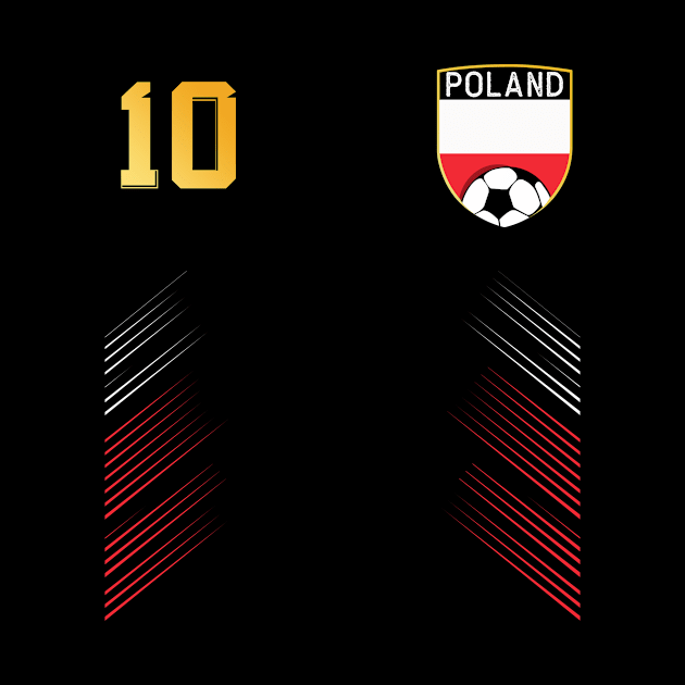 Poland Soccer Fans Jersey Polish Flag Football Lovers by TeeBlade