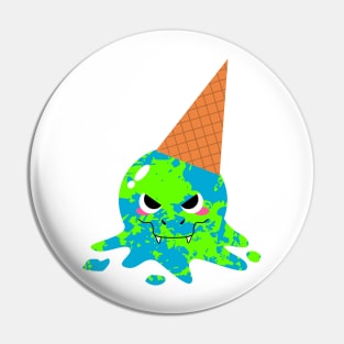 Trex Earth Ice Cream Pin