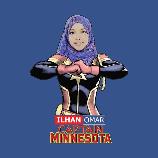 Ilhan Omar Captain Minnesota by iQdesign