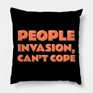 Introvert Quote People Invasion Can't Cope Pillow