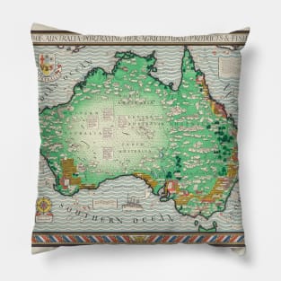 Map of Australia 1930 H.M. Stationery Office Pillow