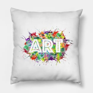 Watercolor Art Splash Pillow