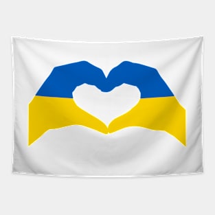 We Heart Ukraine Patriot Flag Series Tapestry