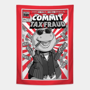 Barney Commit Tax Fraud Manga Style Tapestry