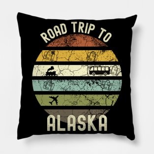 Road Trip To Alaska, Family Trip To Alaska, Holiday Trip to Alaska, Family Reunion in Alaska, Holidays in Alaska, Vacation in Alaska Pillow