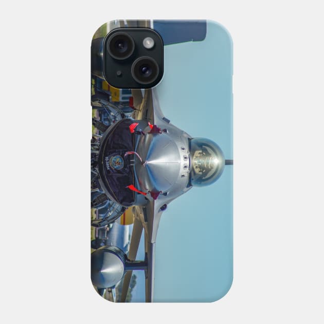 F-16 Fighting Falcon Phone Case by Upbeat Traveler