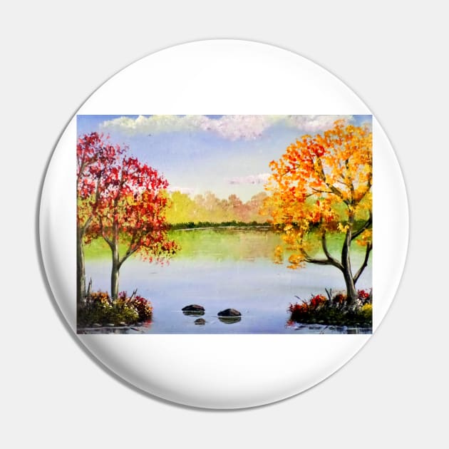 Autum Trees Pin by Allison Prior Art