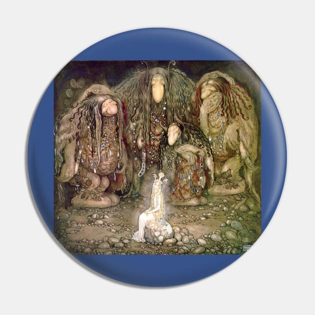 Princess and Troll Suitors - John Bauer Pin by forgottenbeauty