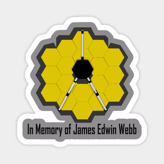 James Edwin Webb Space Telescope Magnet by dreamish