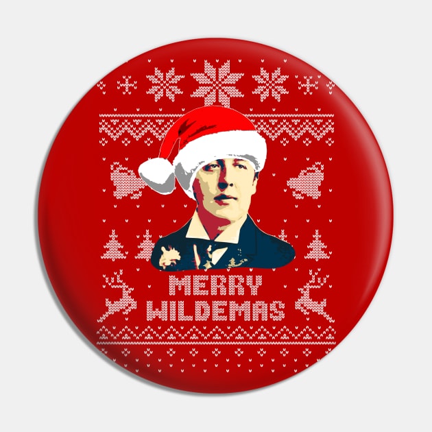 Oscar Wilde Merry Wildemas Pin by Nerd_art