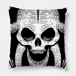 Skull Throne Pillow