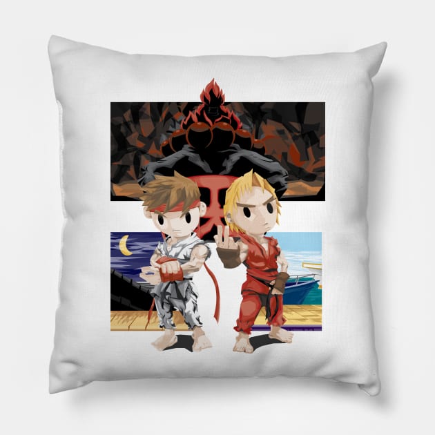 Street Fighter Rivals Pillow by drencielos