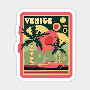 Venice Beach Vintage Matchbook Design Magnet