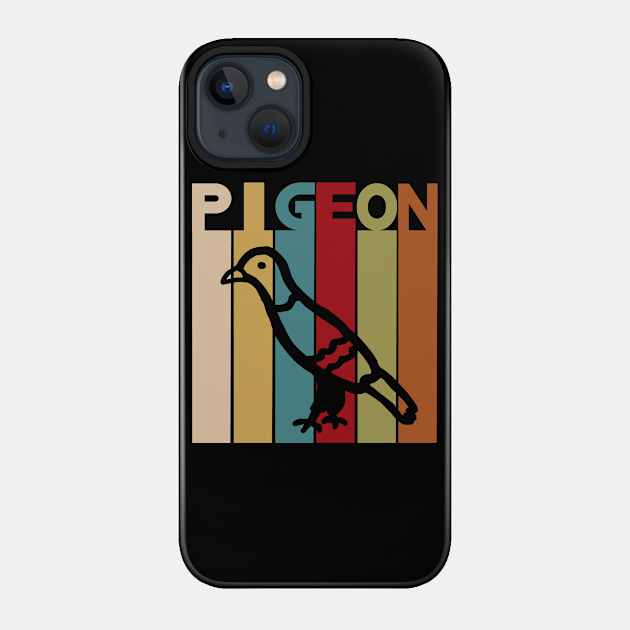 Vintage pigeon colorful design pigeon whisperer sport - Pigeon - Phone Case