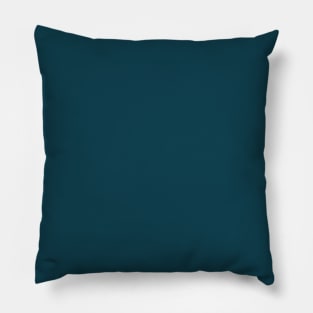 Deep Teal Blue-Green Solid Color Pillow