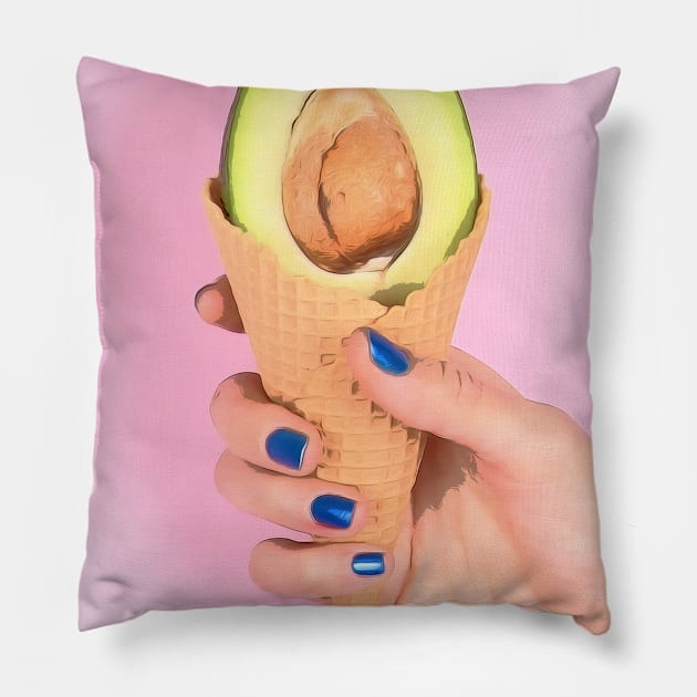 EL AGUACATE Pillow by The Losers Club