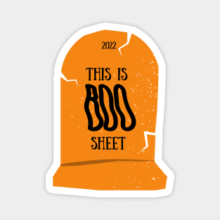 This is BOO sheet vintage tombstone Magnet