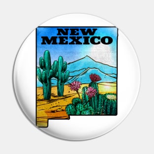 New Mexico Mountains Cactus Albuquerque Chihuahuan Desert Santa Fe Taos Roswell Carlsbad Caverns Pin