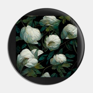 White Roses Pin